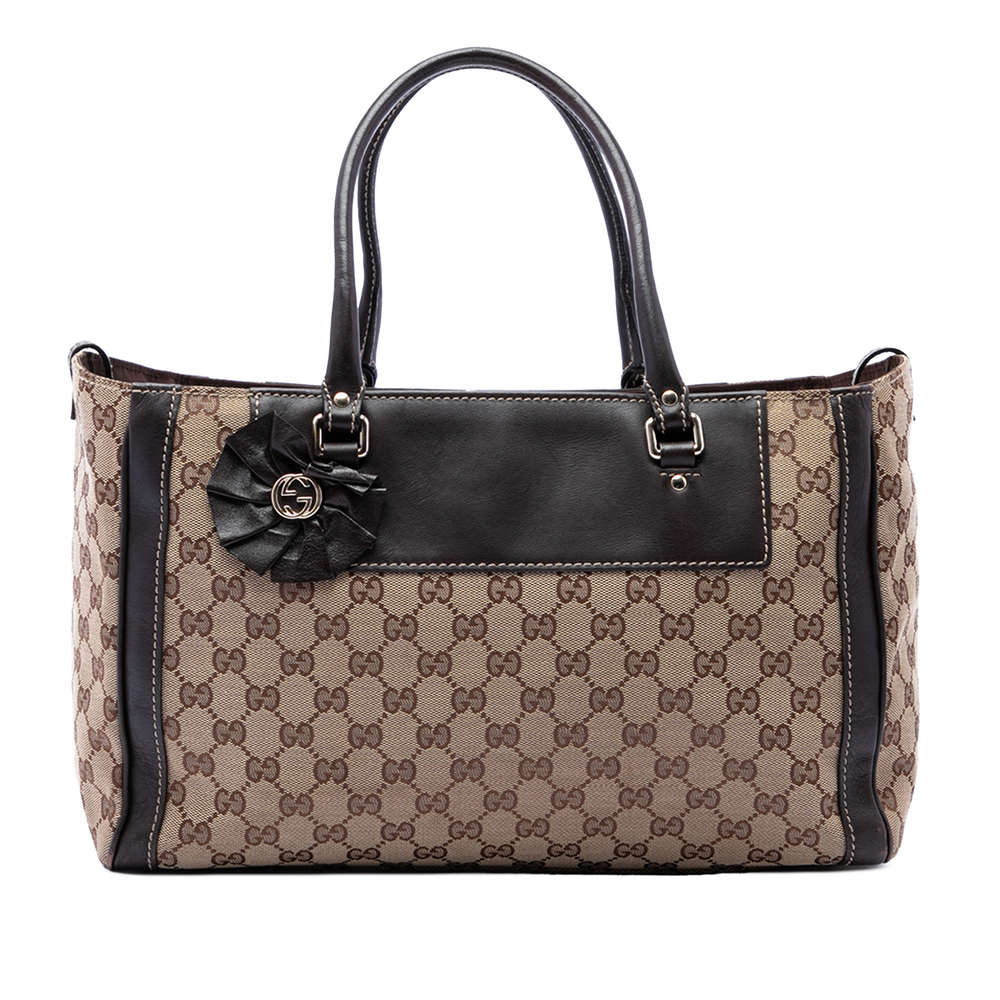 Pre-Loved Gucci GG Canvas Trophy Tote